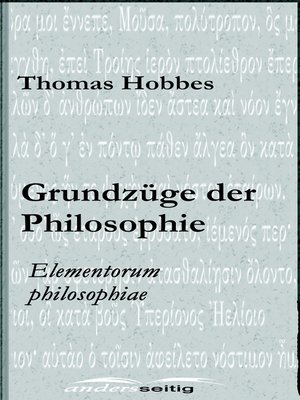 cover image of Grundzüge der Philosophie